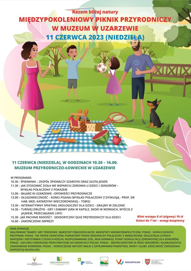 plakat pikniku przyrodniczego w Uzarzewie